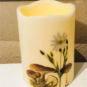 Flameless Woodland Mushroom Candle